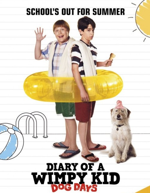 Movie poster for diary of a wimpy kid dog days